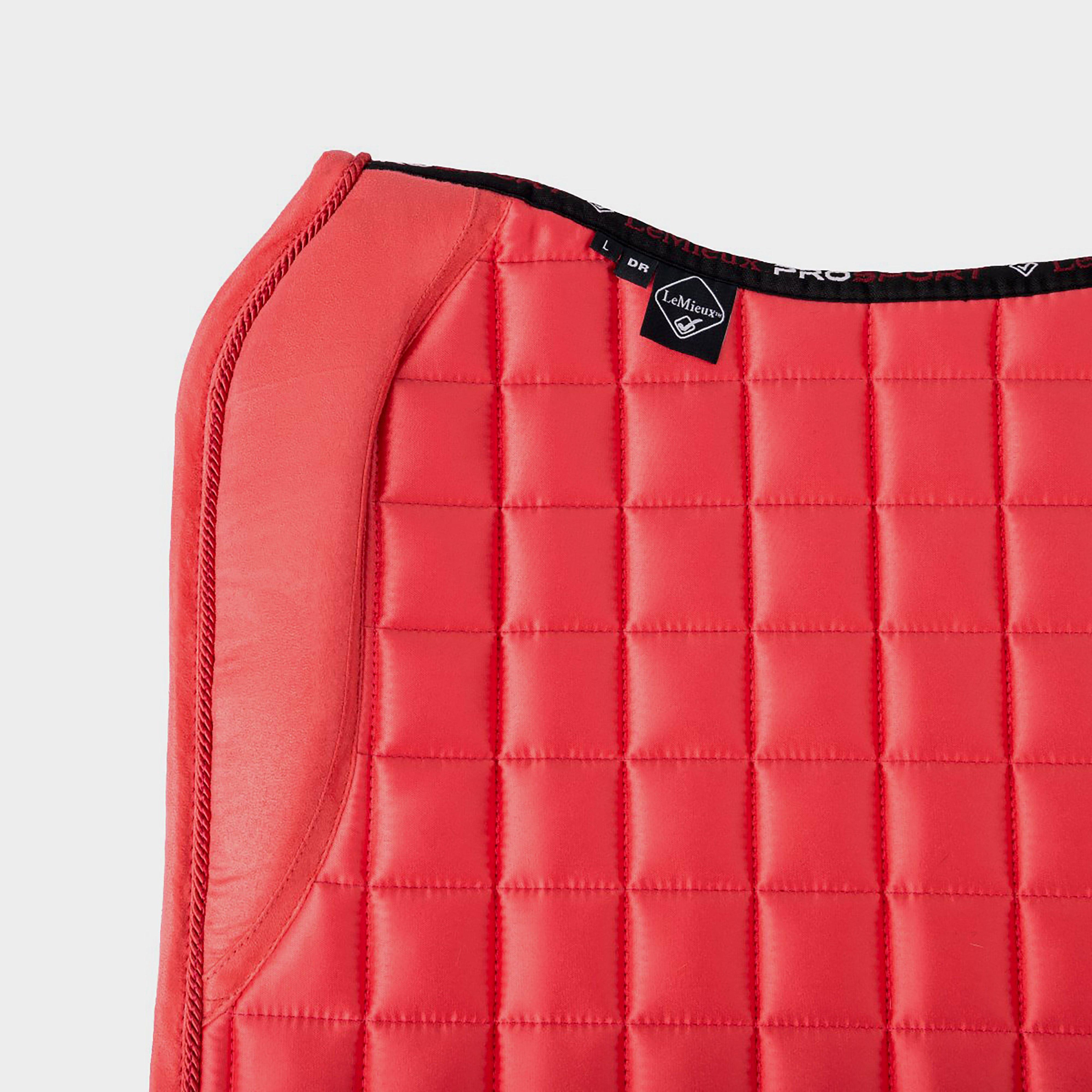 Loire Memory Satin Dressage Square Saddle Pad Papaya
