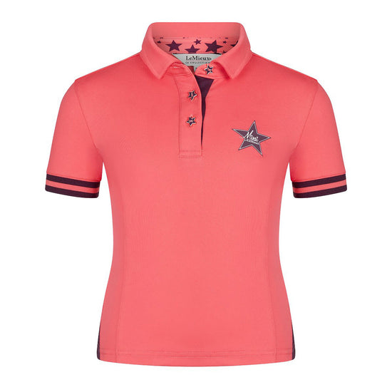 Childs Mini Polo Shirt Papaya