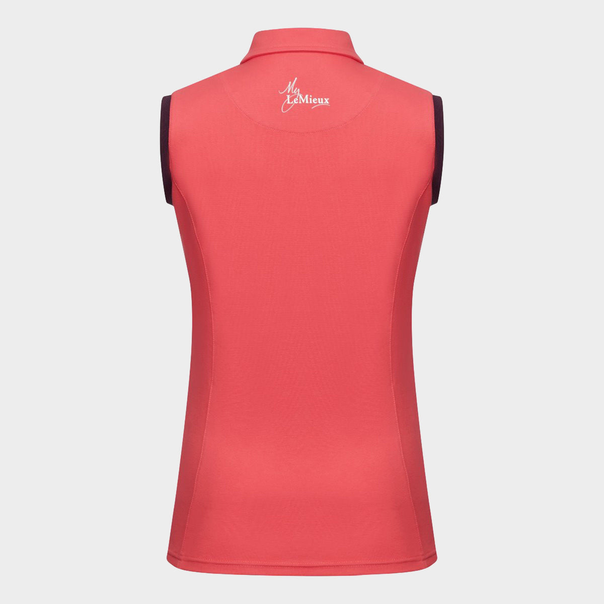 Womens Sleeveless Polo Papaya