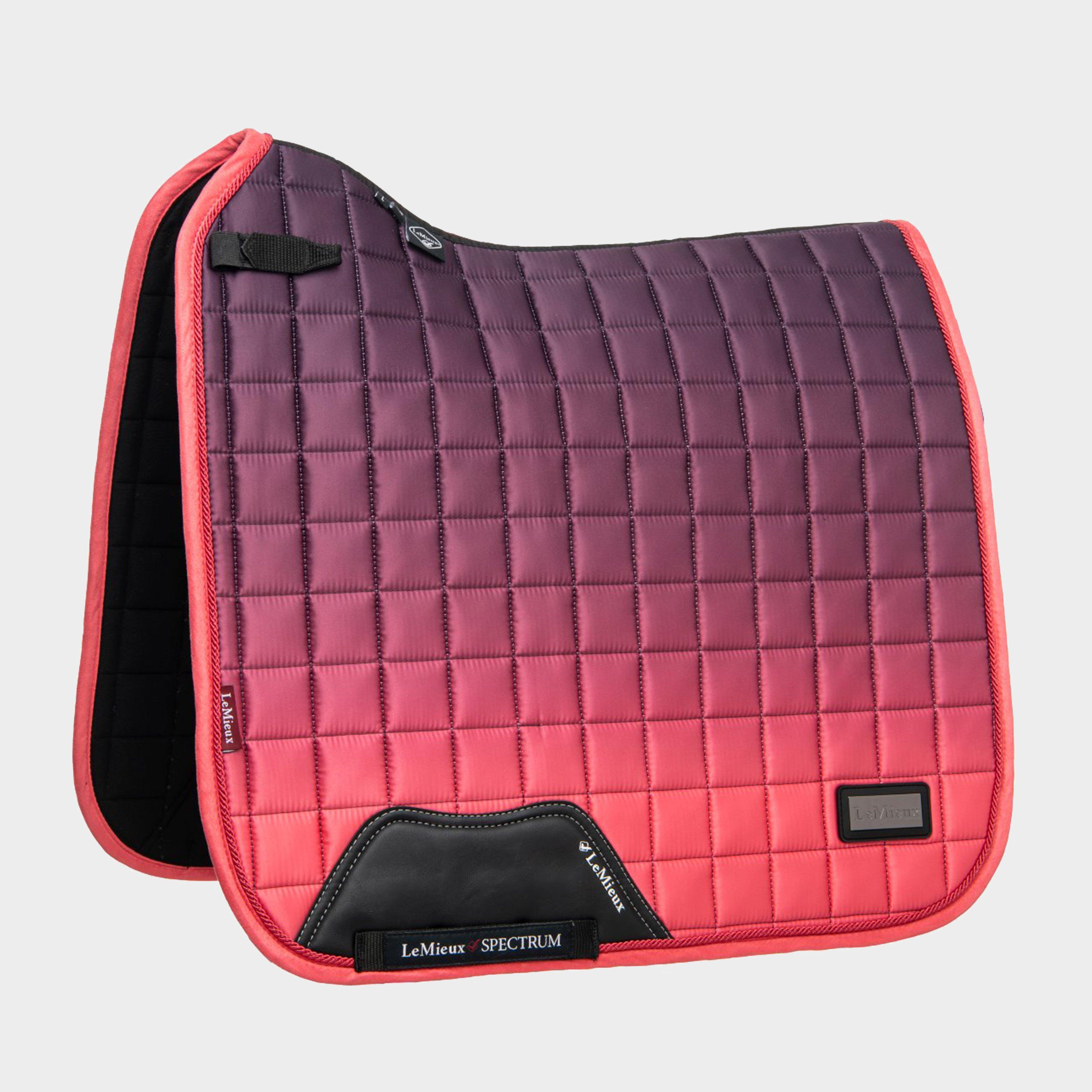 Spectrum Dressage Saddle Pad Papaya/Aubergine