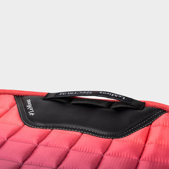 Spectrum Dressage Saddle Pad Papaya/Aubergine