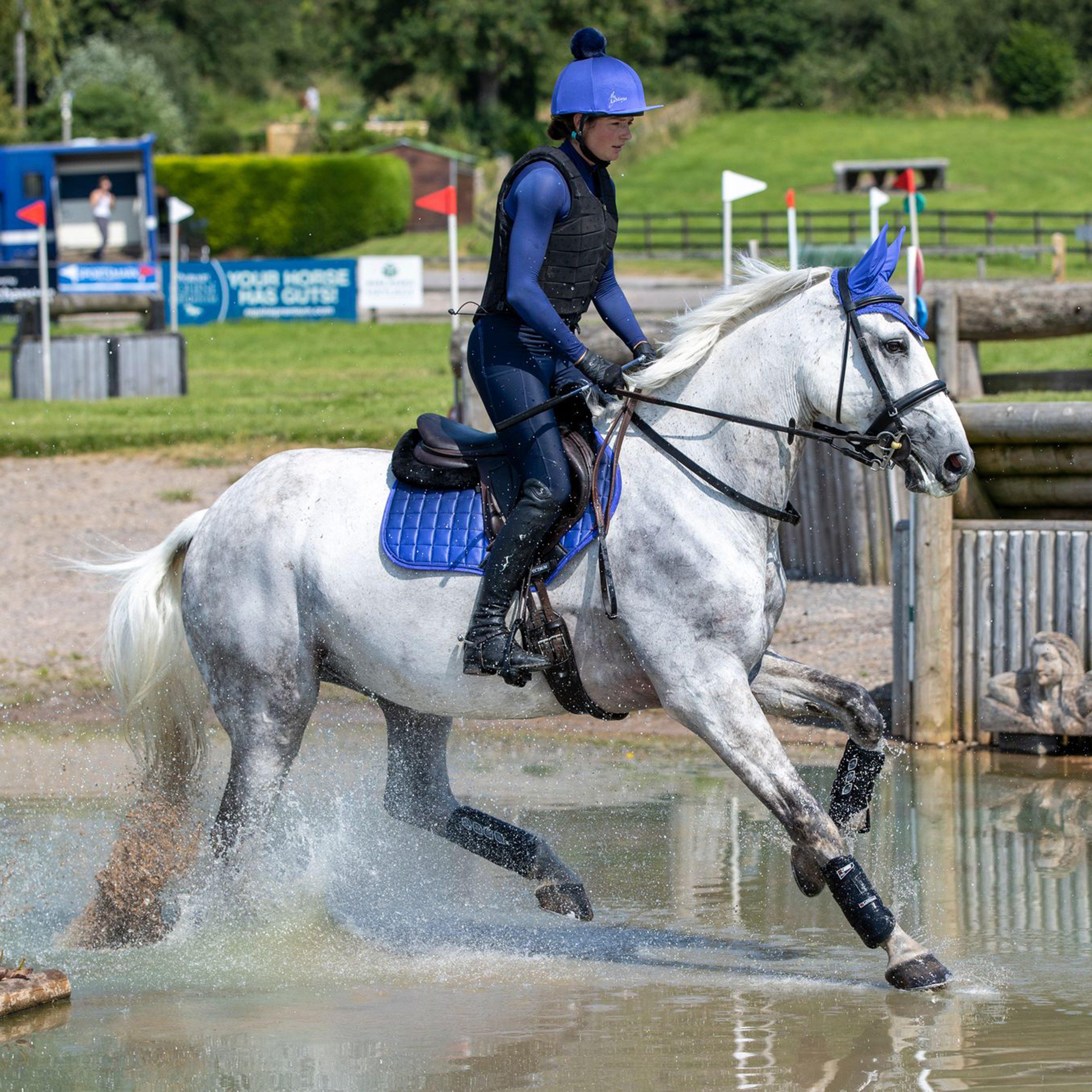 Spectrum Satin Fly Hood Bluebell/Navy