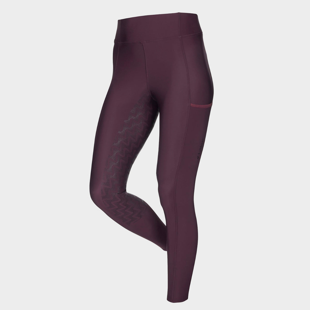 Womens Activewear Summer Pull On Breeches Aubergine