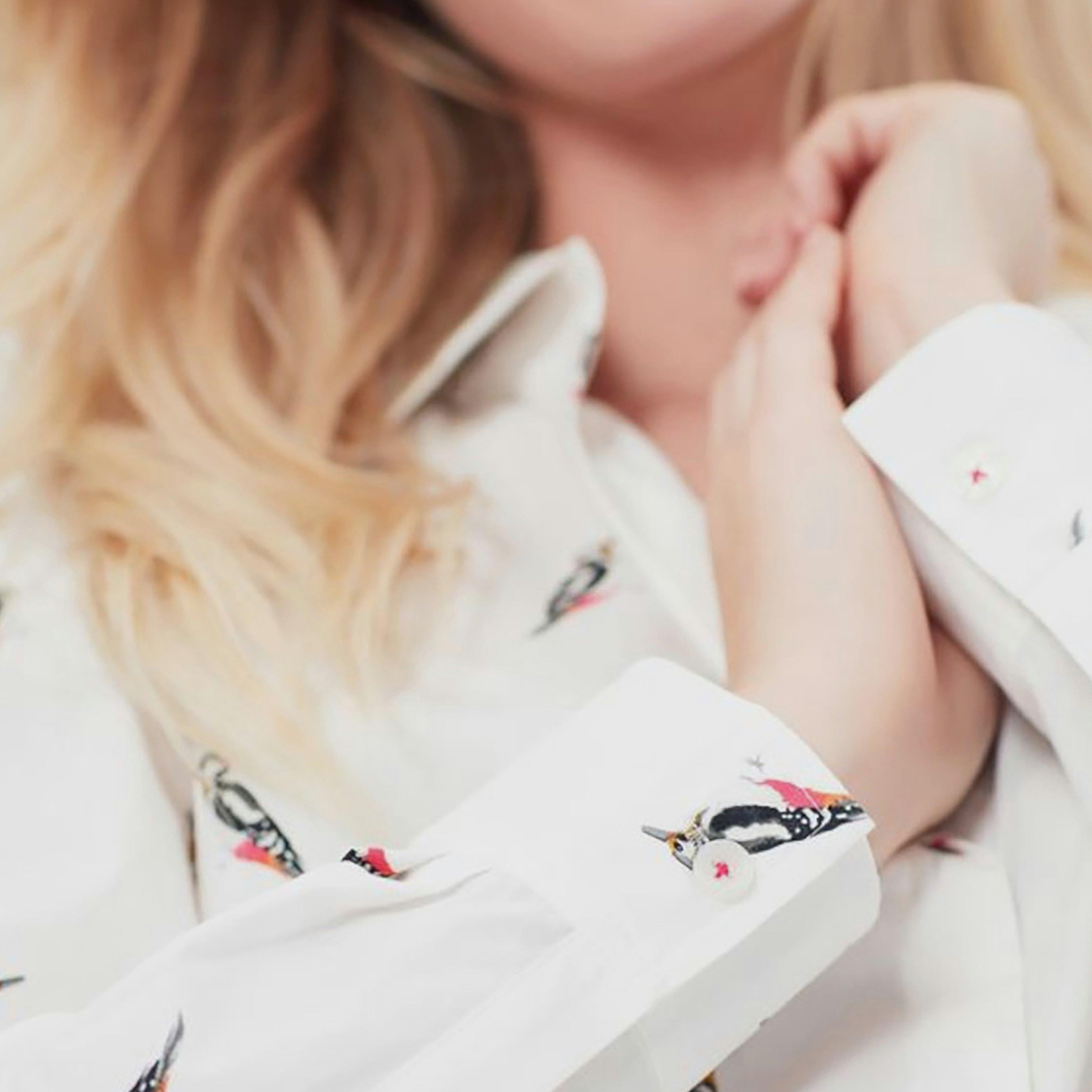 Women’s Amilla Dropped Shoulder Shirt Chalk Spot