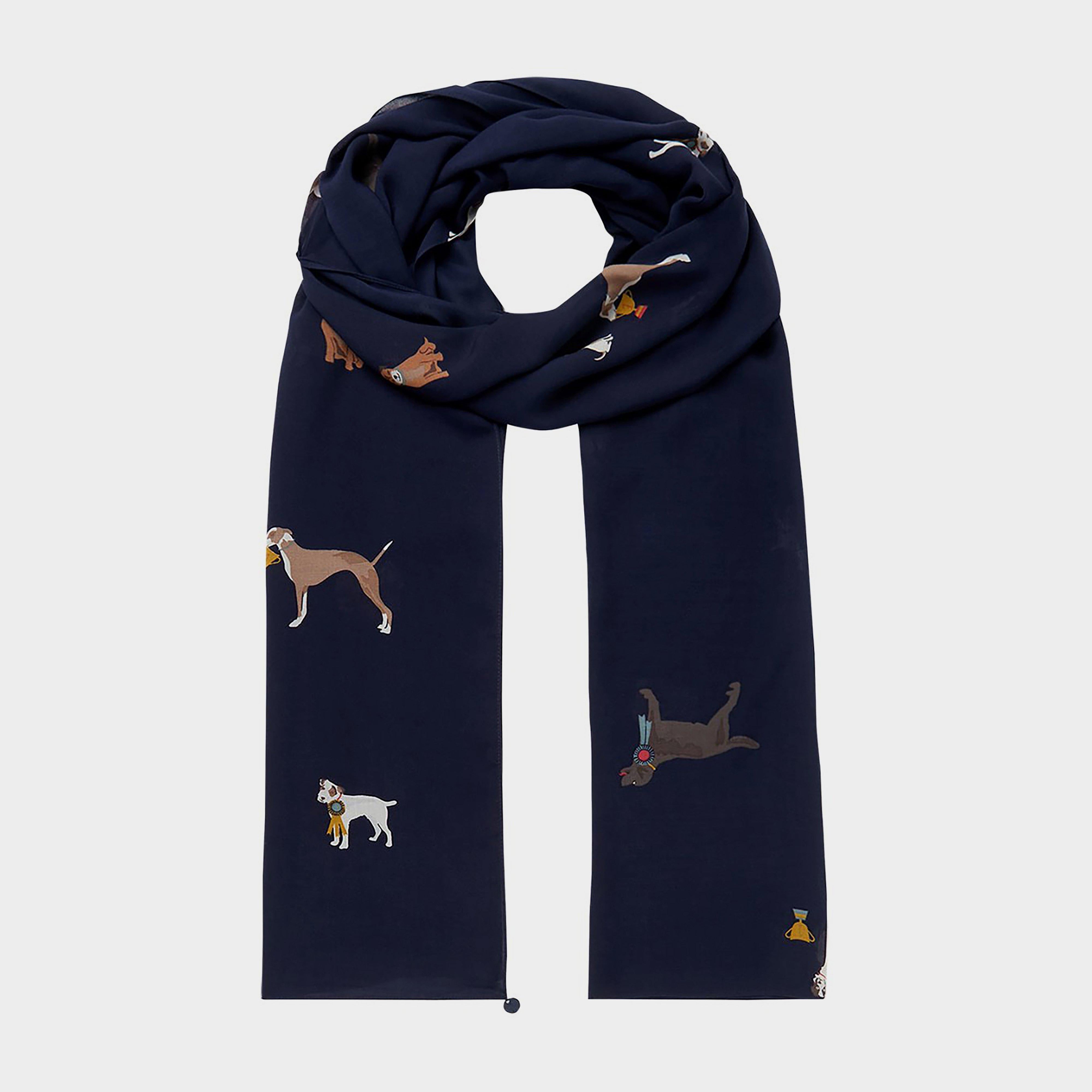 Women's Conway Scarf Navy Dogs