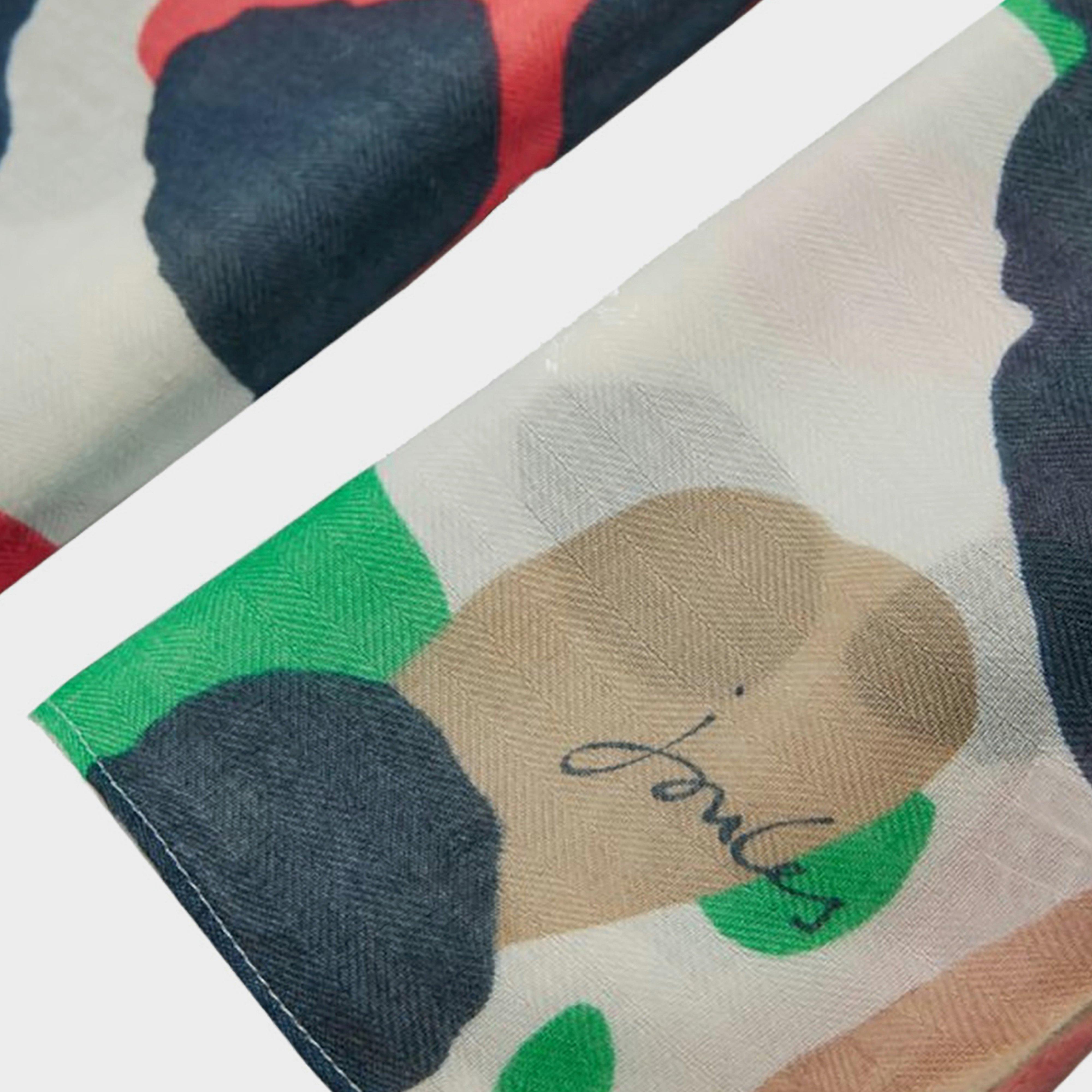 Womens River Scarf Cream Spots