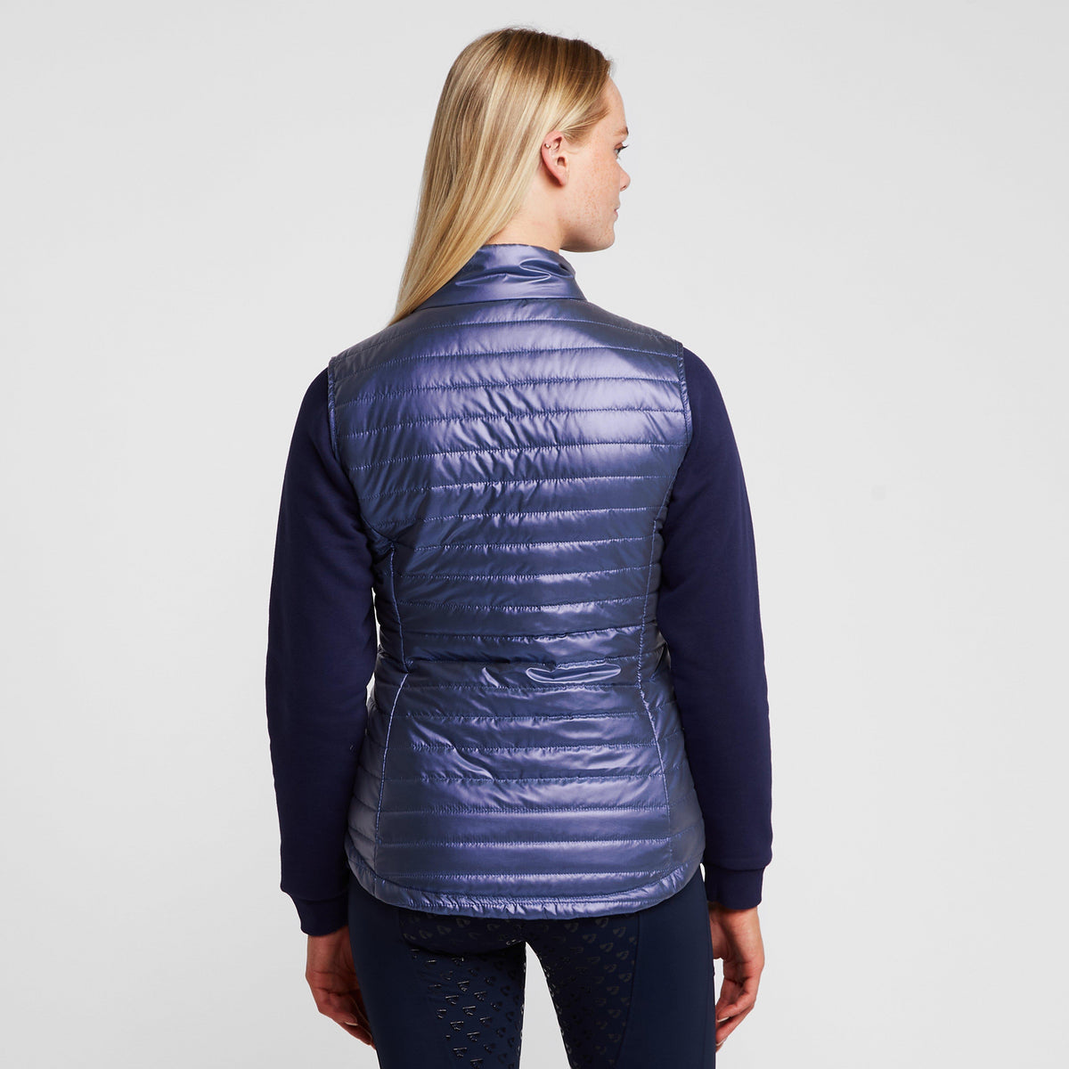Womens Violet Pearl Gilet Night Shadow