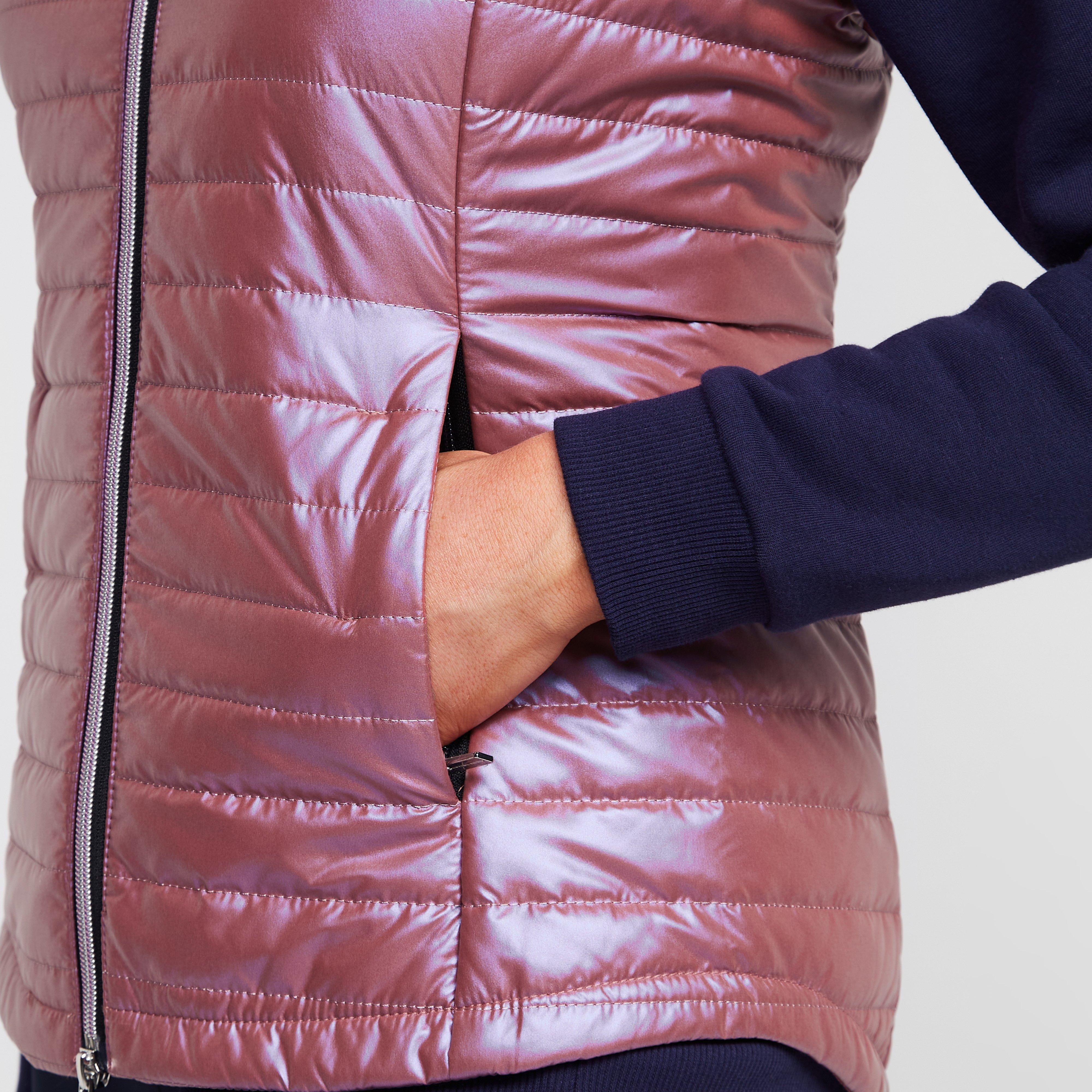 Womens Violet Pearl Gilet Violet Rose