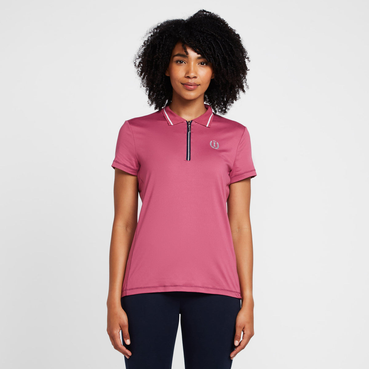 Womens Ruby Polo Shirt Violet Rose