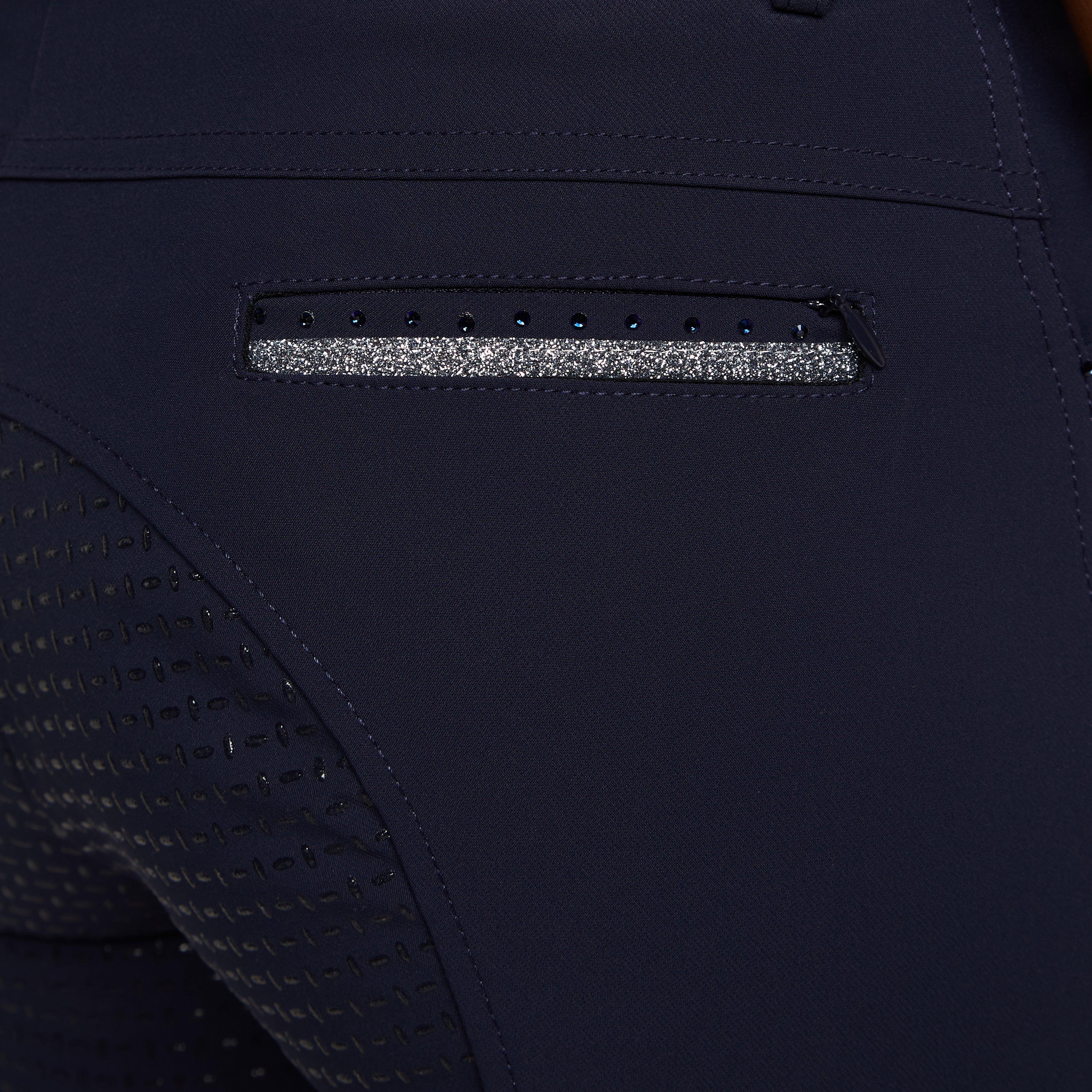 Womens El Capone Full Grip Breeches Navy