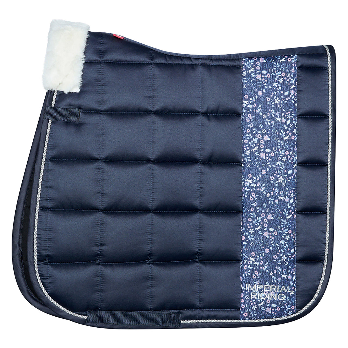 Ambient Dressage Saddle Pad Navy Bloom