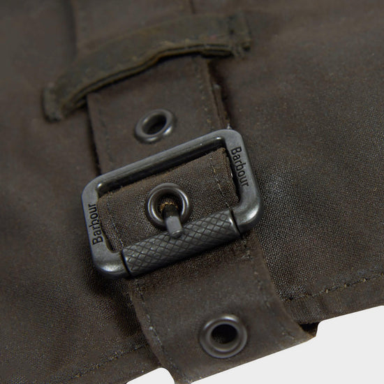 Shiny Wax Dog Coat Olive