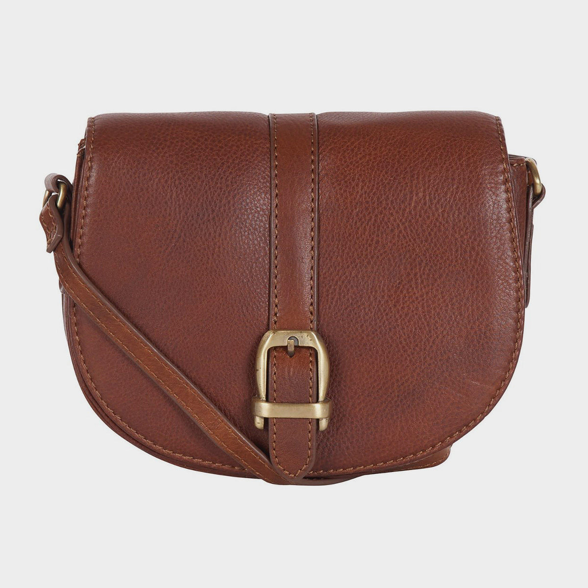 Laire Leather Saddle Bag Brown