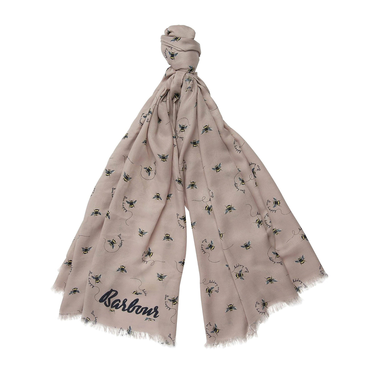 Bee Happy Print Wrap Pastel Pink