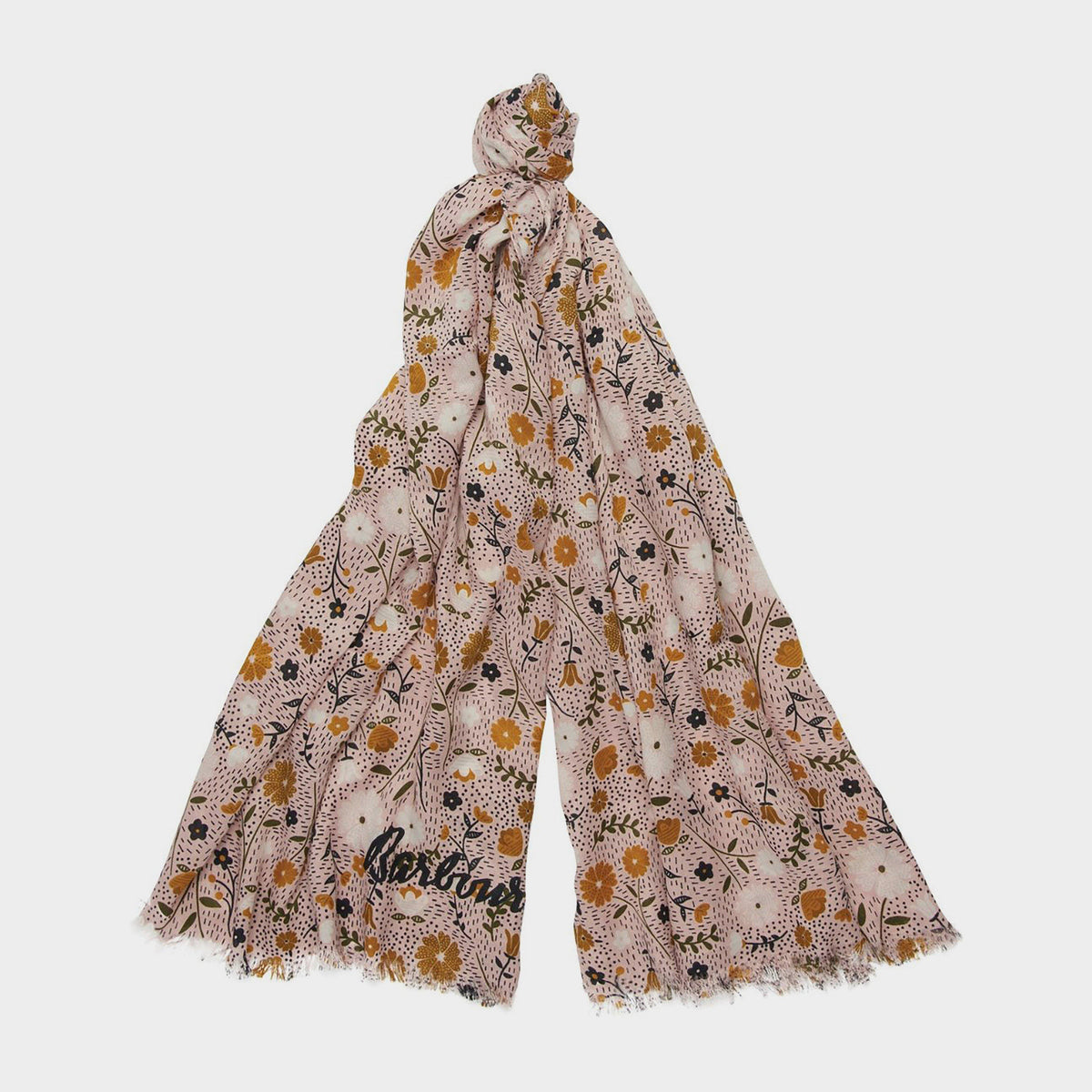 Folky Floral Print Wrap Petal Pink