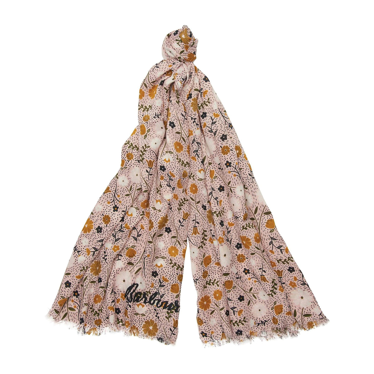 Folky Floral Print Wrap Petal Pink