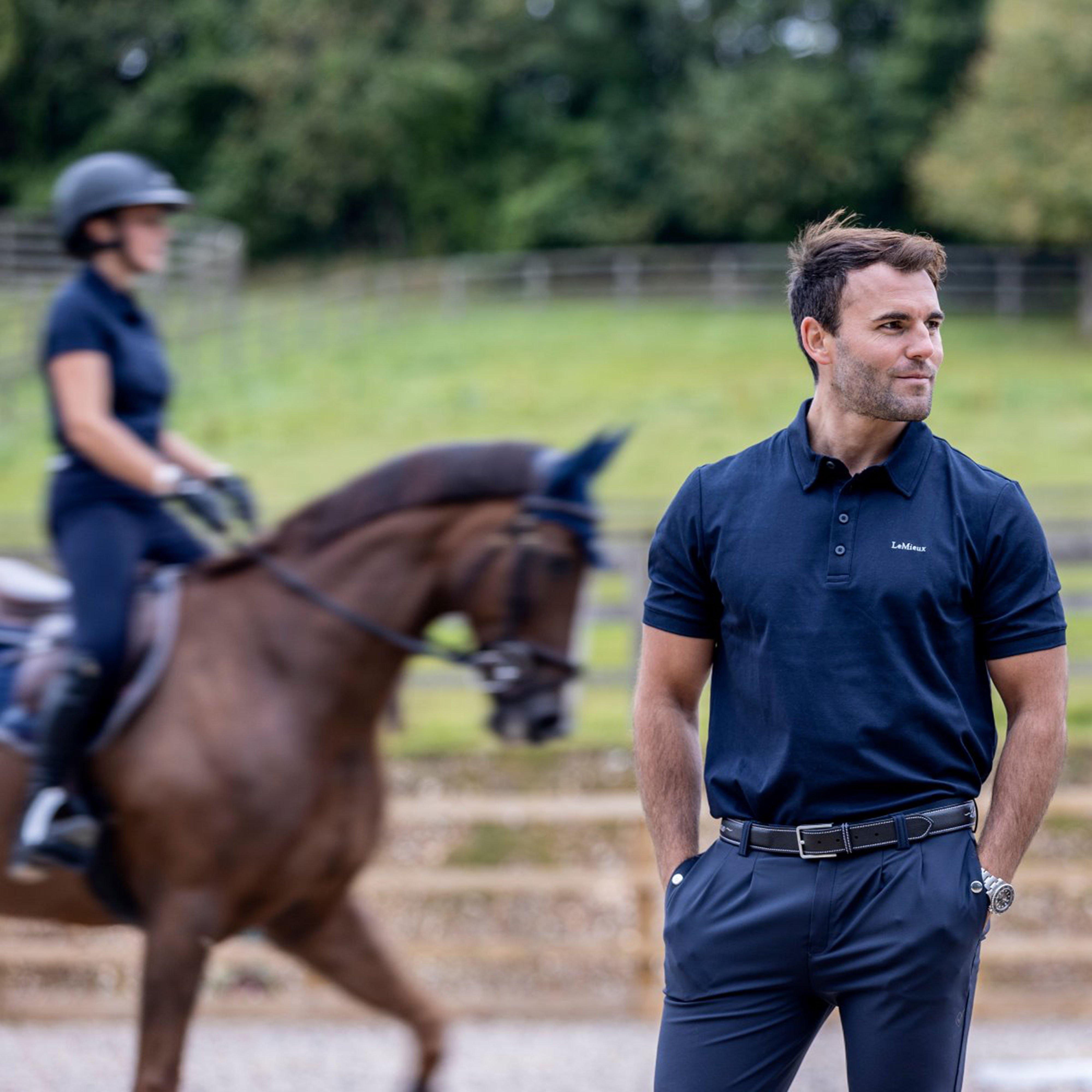 Mens Elite Polo Shirt Navy
