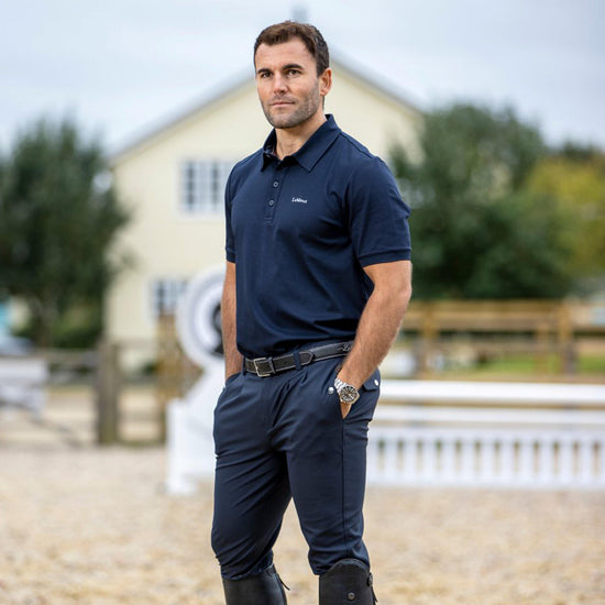 Mens Elite Polo Shirt Navy