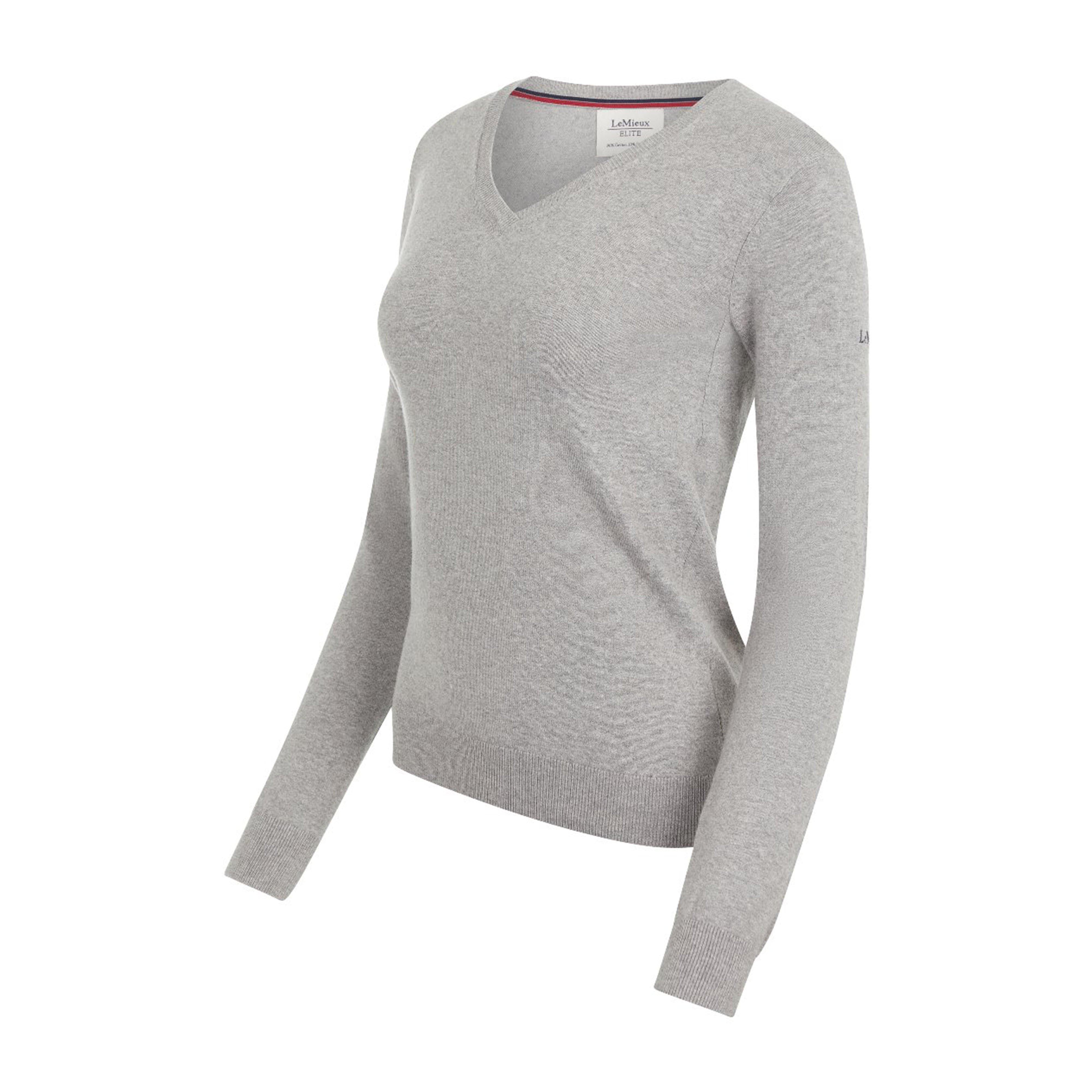 Womens Elite V-Neck Jumper Grey