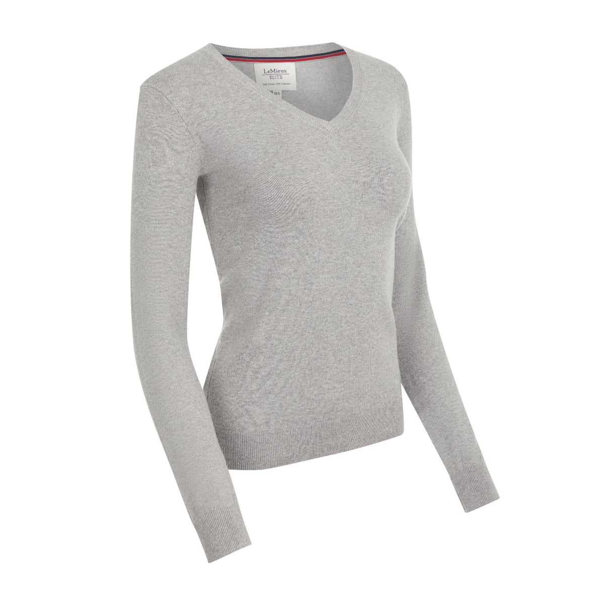 Womens Elite V-Neck Jumper Grey