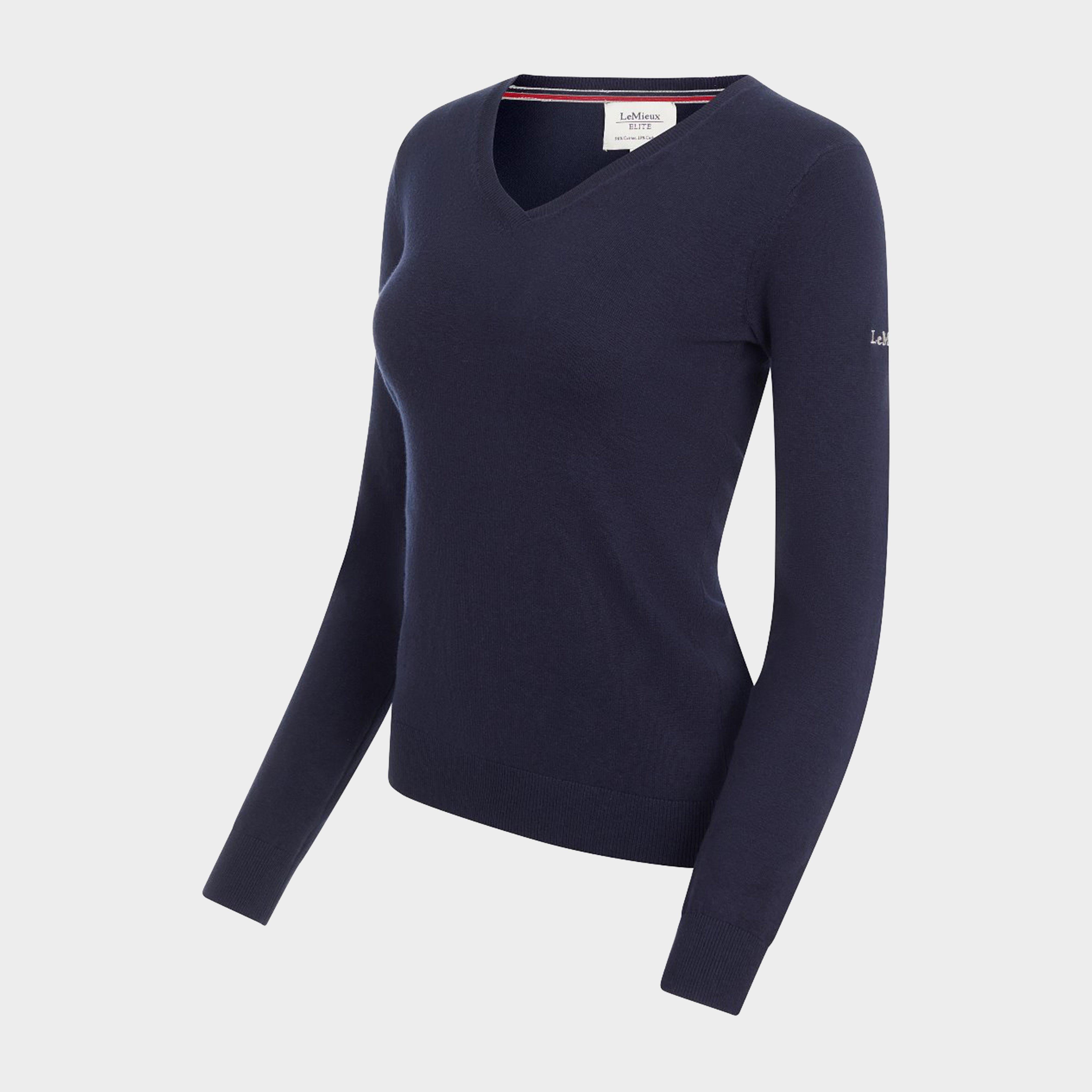 Womens Elite V-Neck Jumper Navy