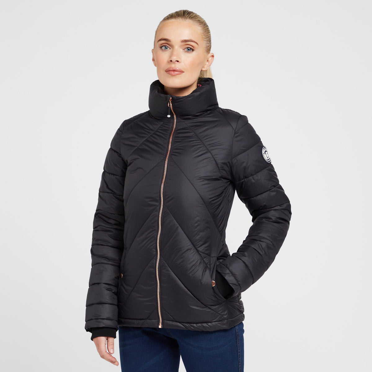 Womens Luna Baffle Jacket Black
