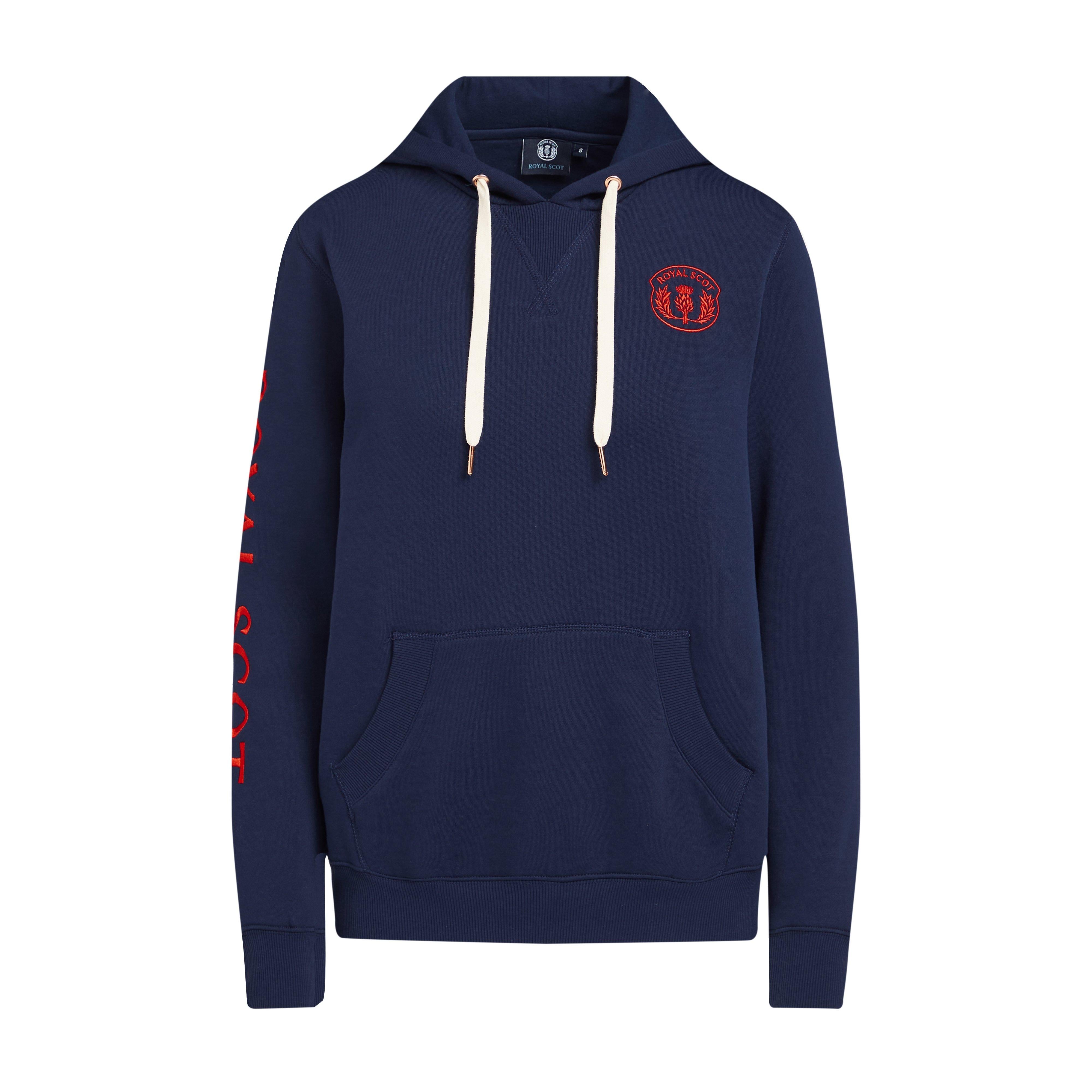 Womens Abigail Hooded Sweater Dark Blue