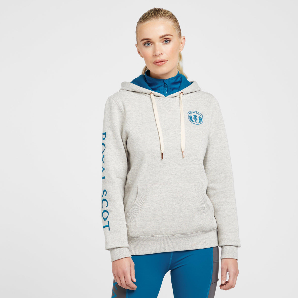 Womens Abigail Hooded Sweatshirt Grey Marl