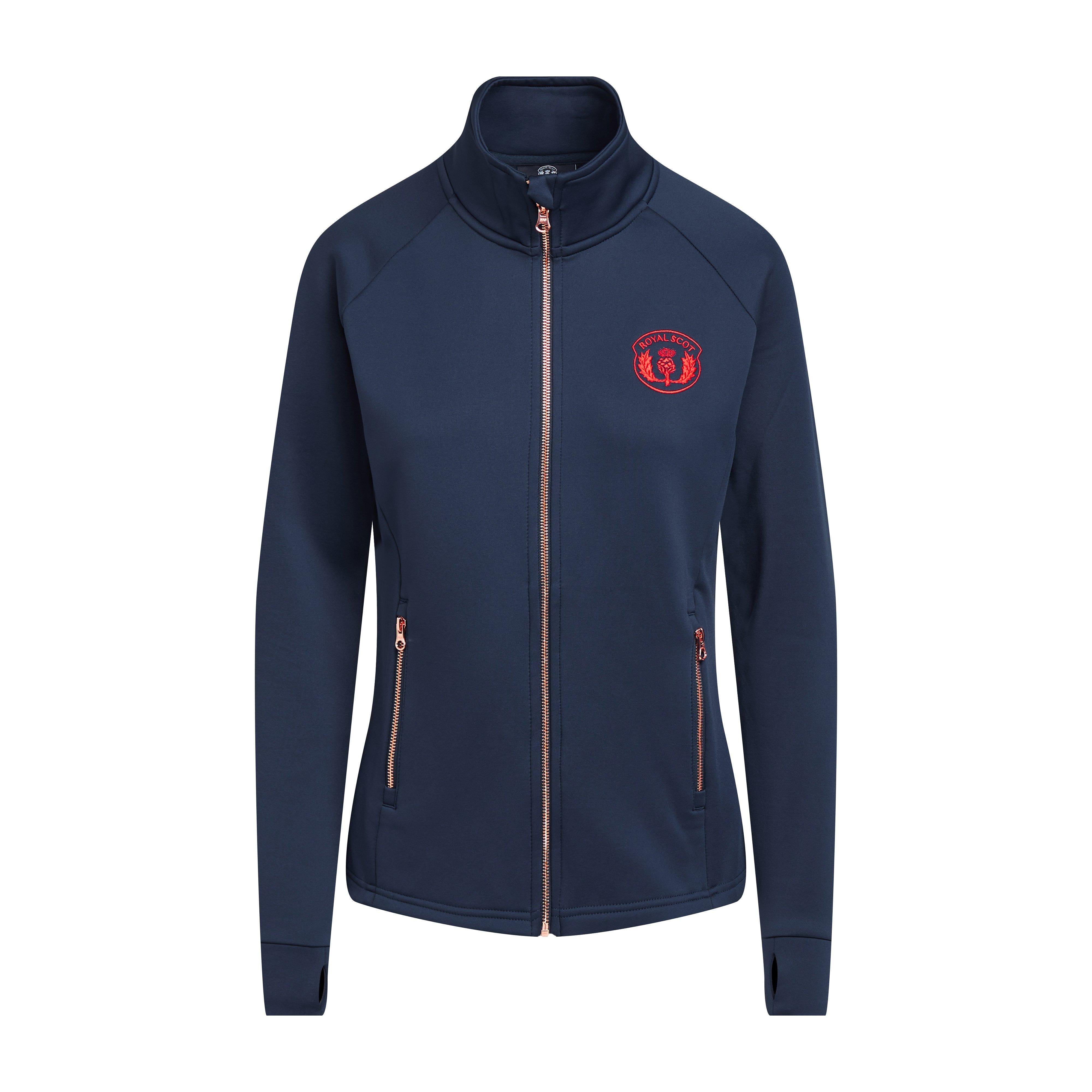 Womens Ava Full Zip Fleece Dark Blue