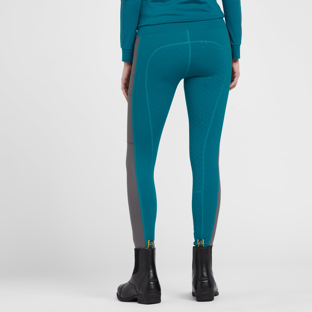 Womens Amelia Full Seat Riding Tights Ocean Blue