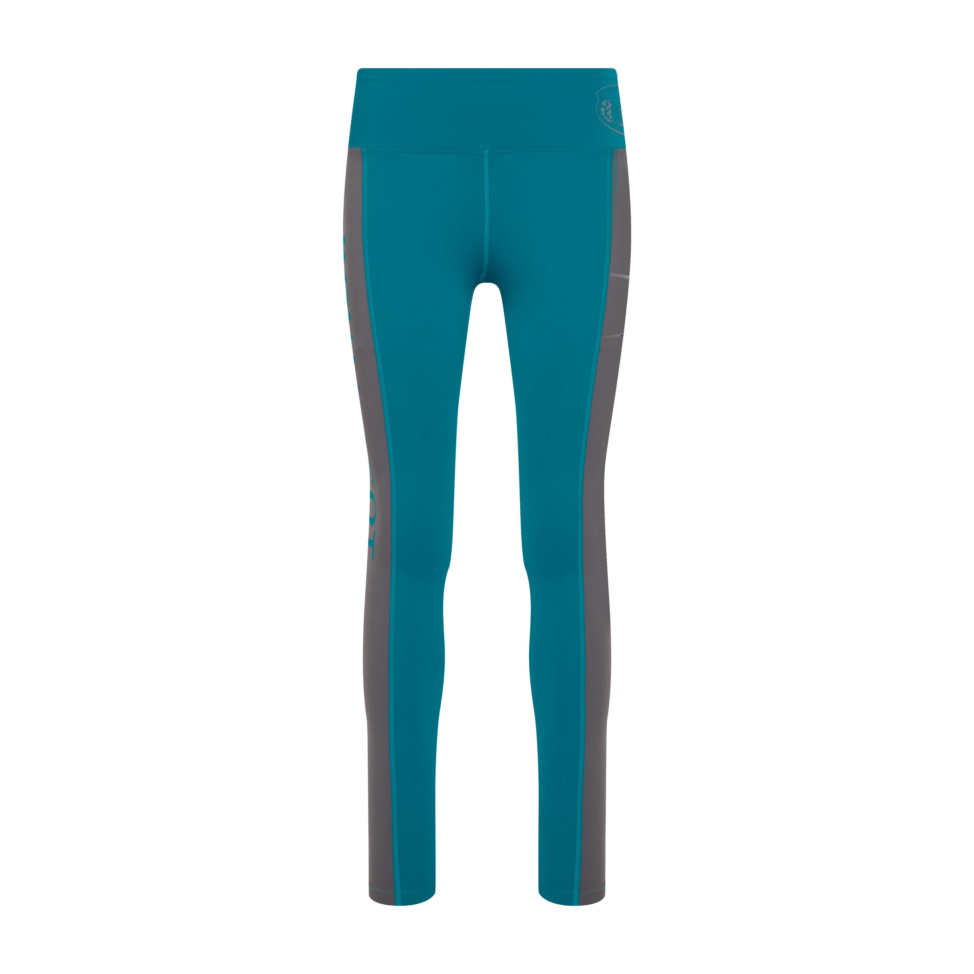 Womens Amelia Full Seat Riding Tights Ocean Blue