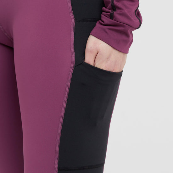 Womens Amelia Full Seat Riding Tights Wine