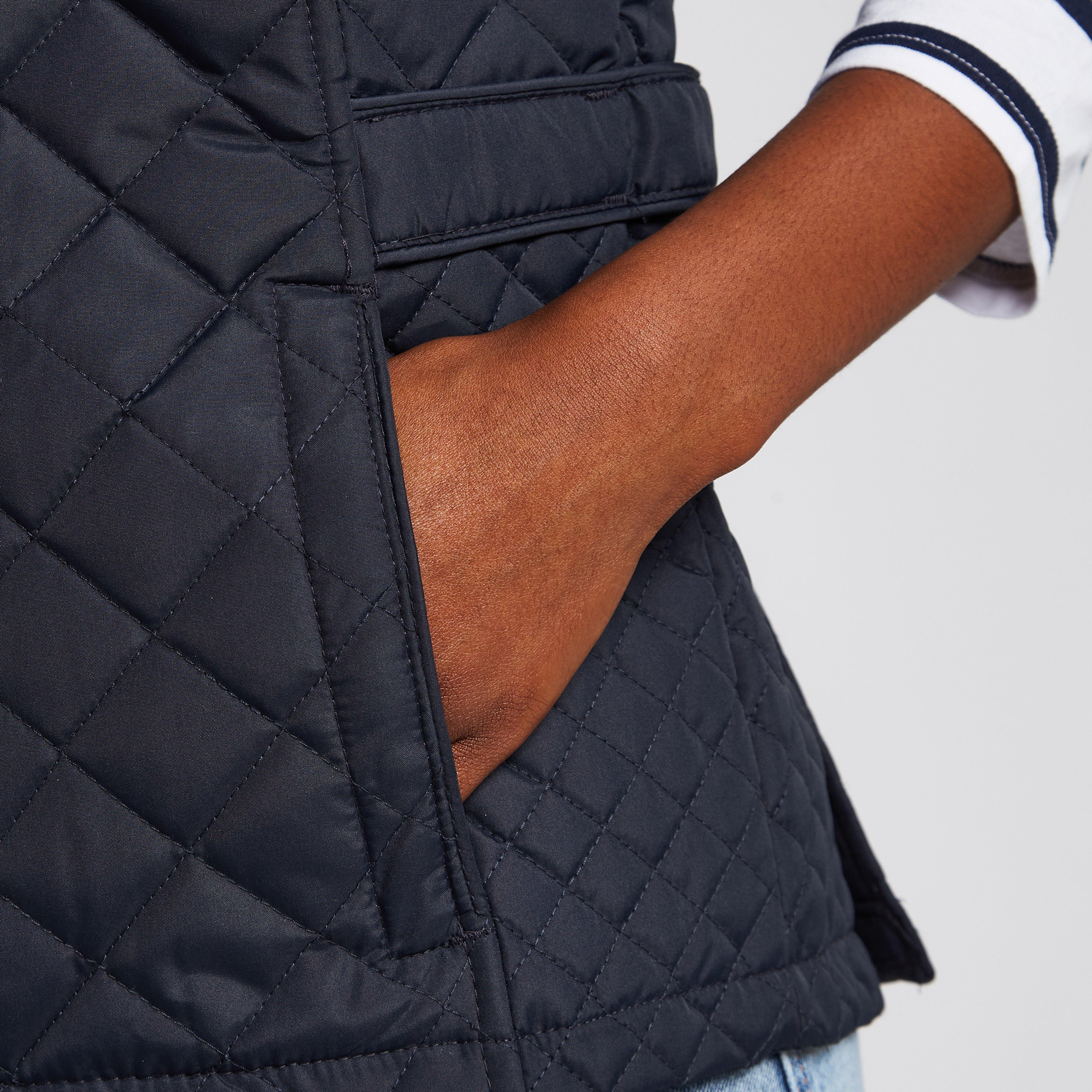 Womens Charleigh Quilted Bodywarmer Navy Tile