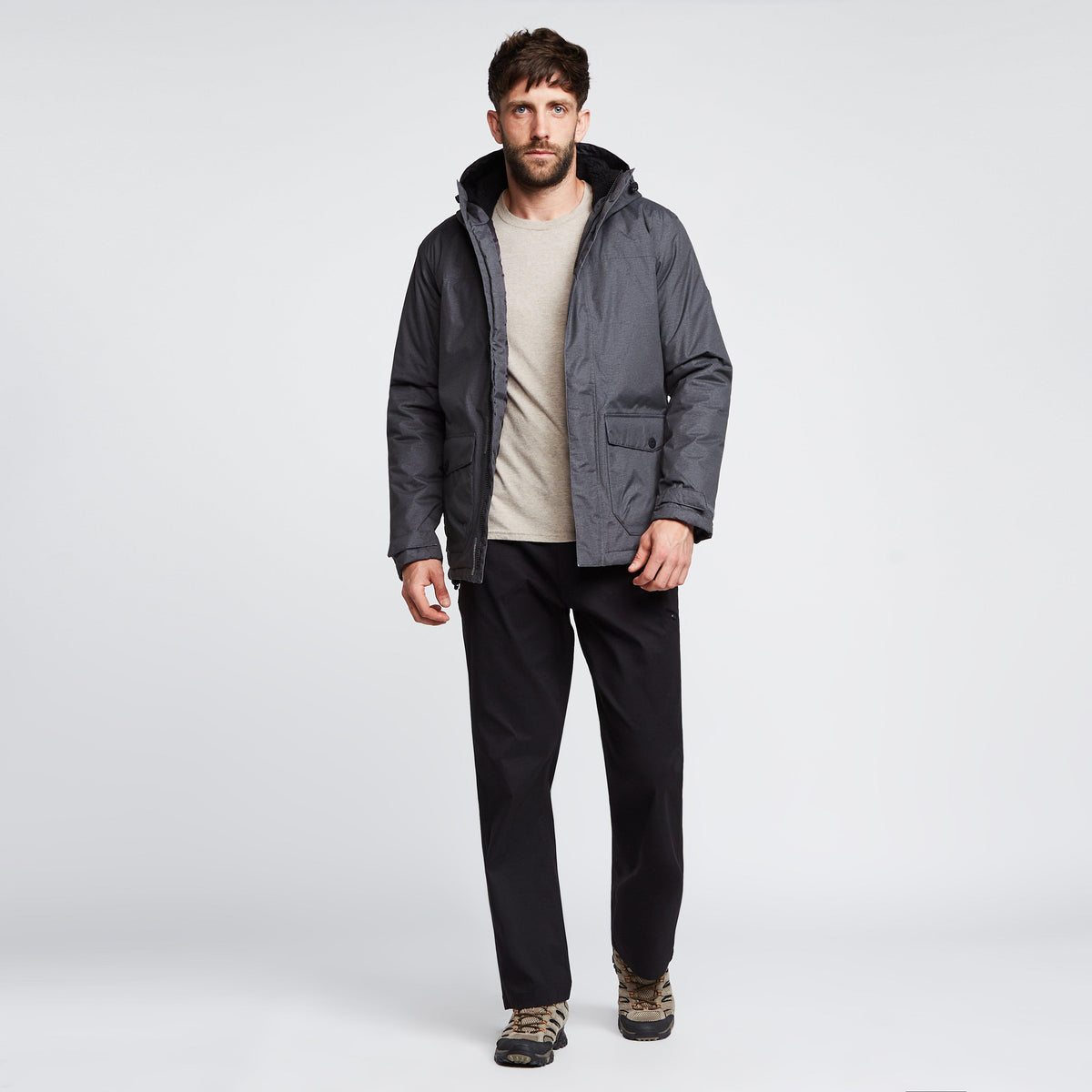 Mens Sterlings III Waterproof Insulated Jacket Dark Grey