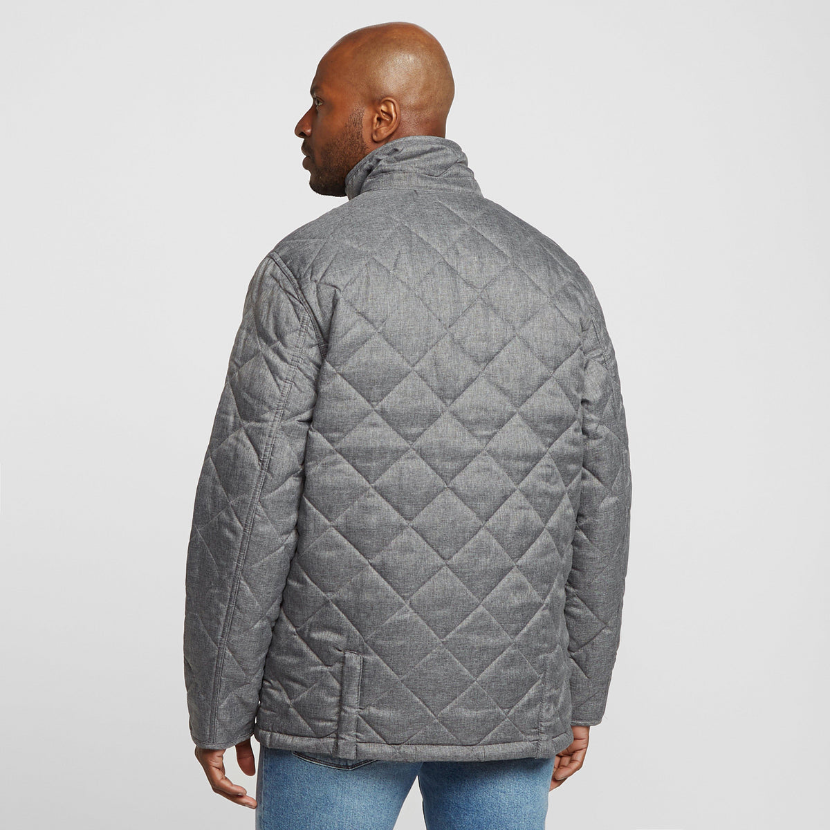 Mens Londyn Quilted Jacket Grey
