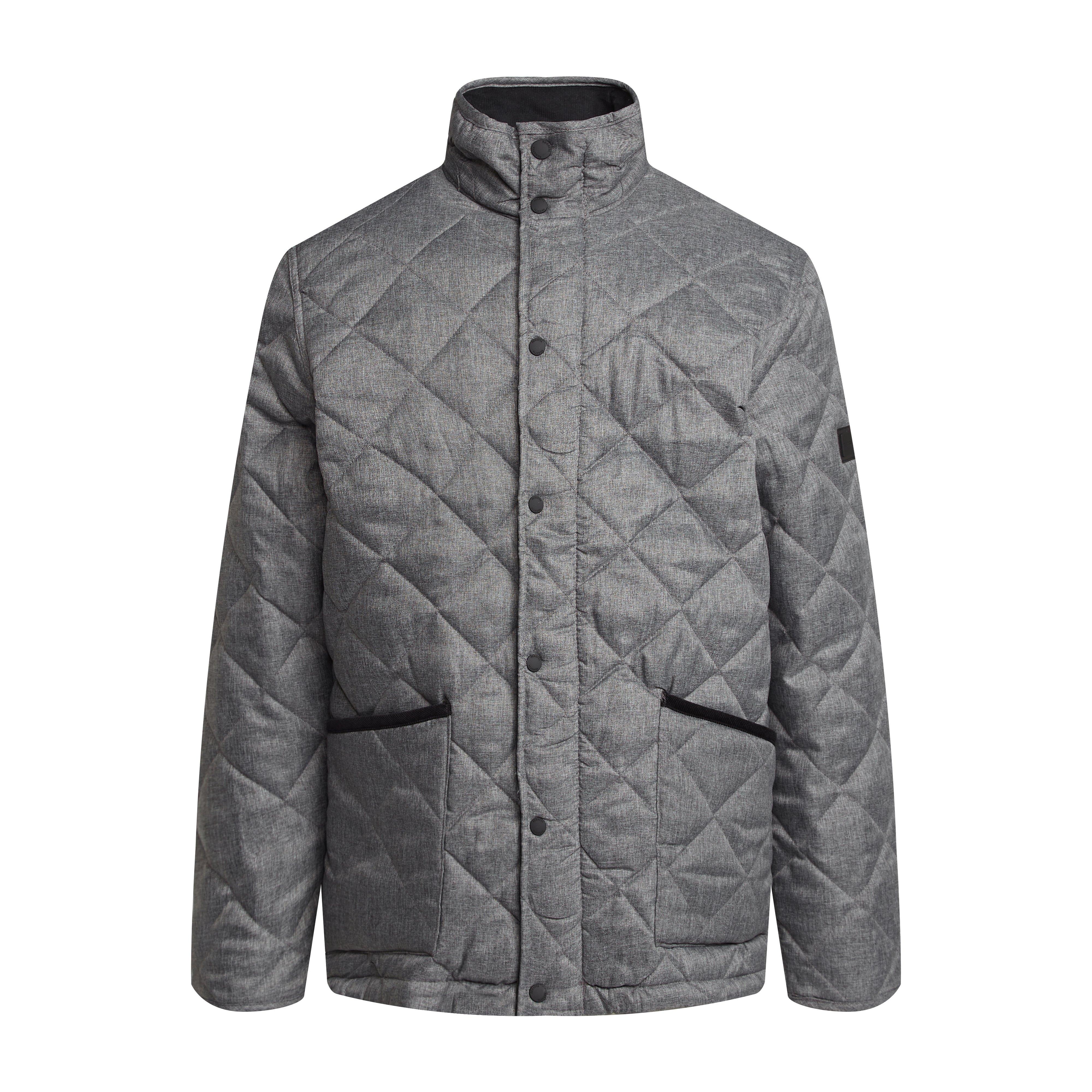 Mens Londyn Quilted Jacket Grey
