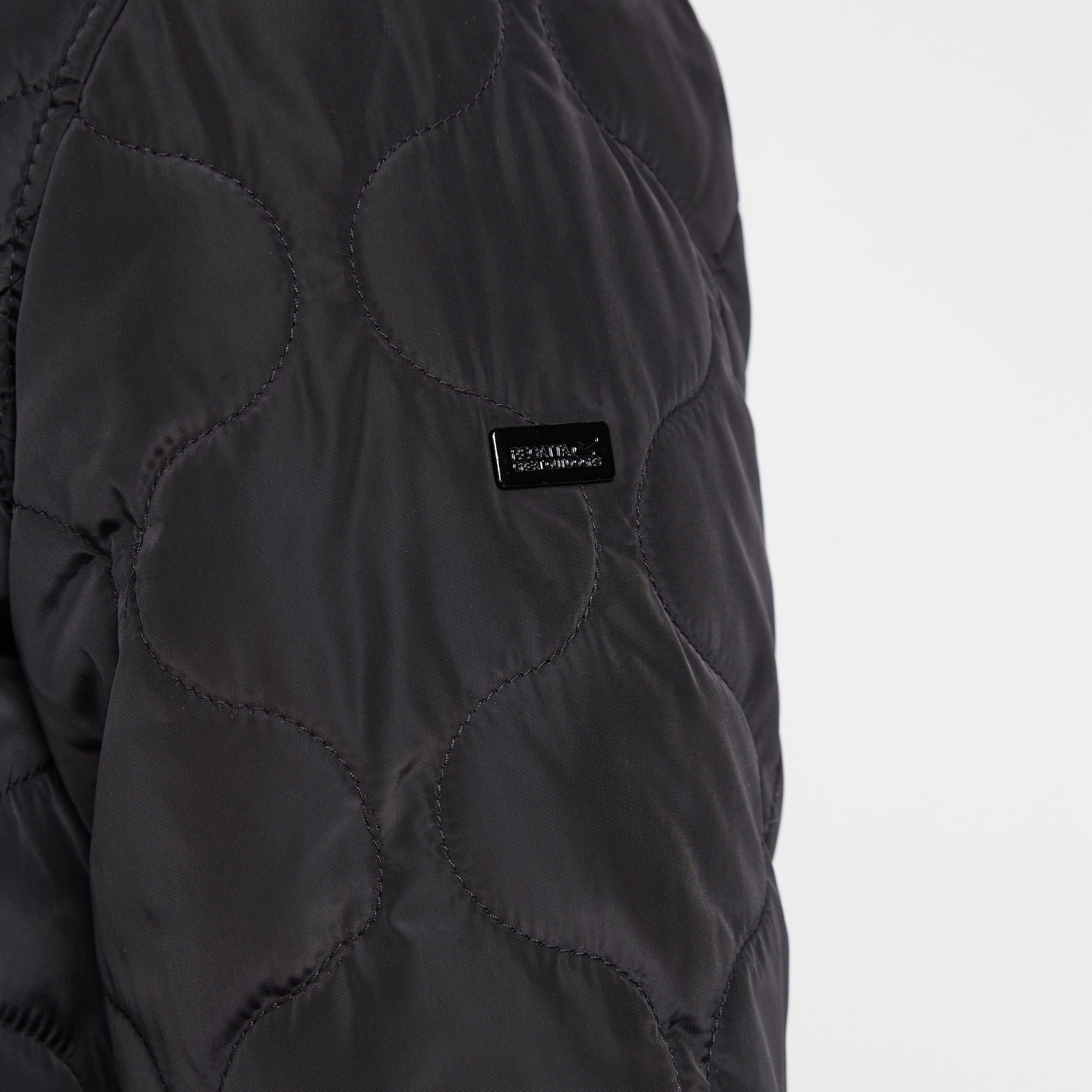 Womens Caileigh Reversible Parka Jacket Black