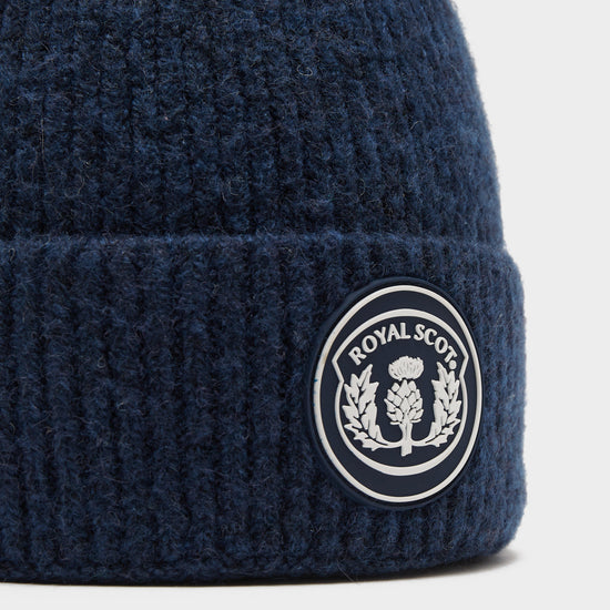 Adults Knitted Beanie Dark Blue
