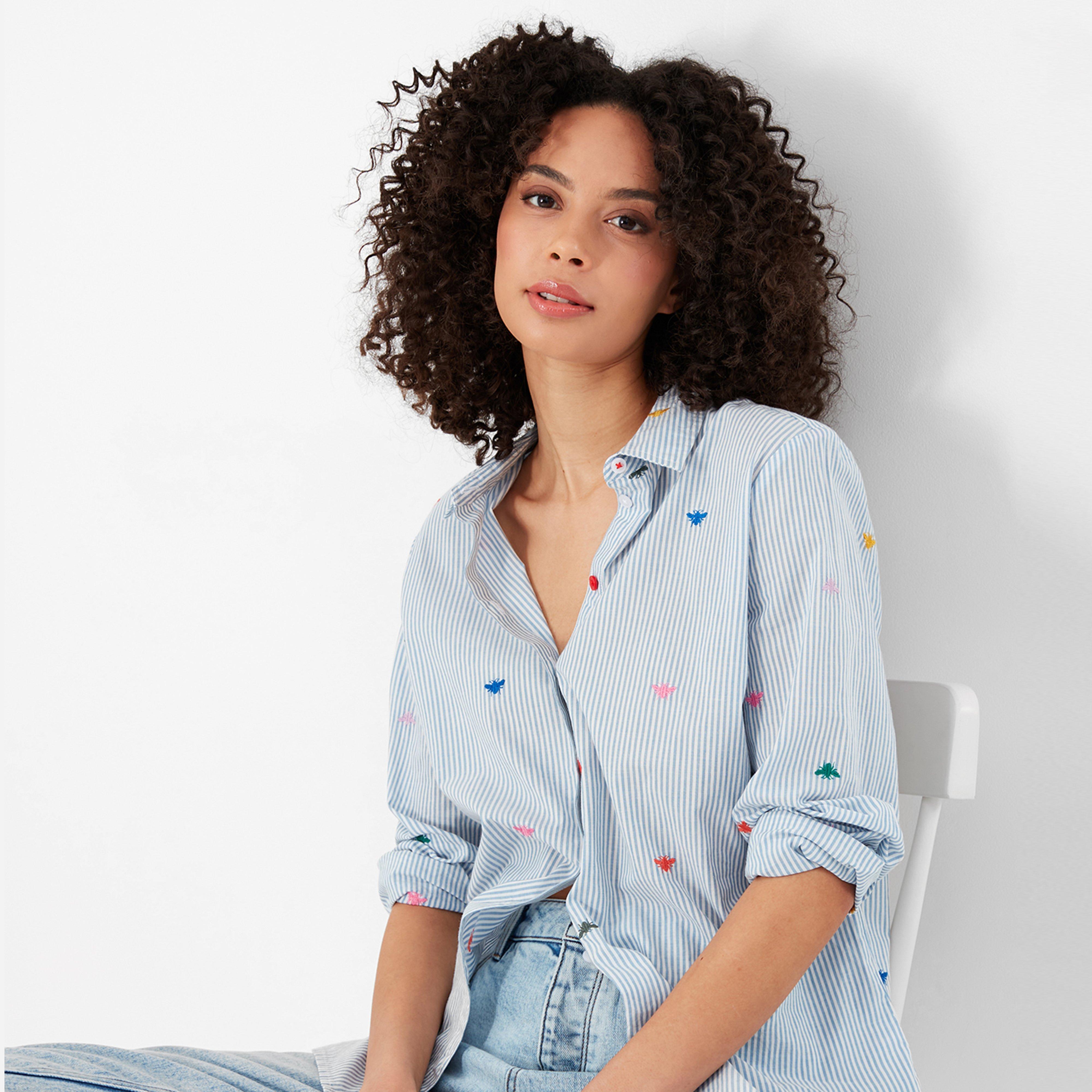 Womens Cornelia Shirt Blue Bees