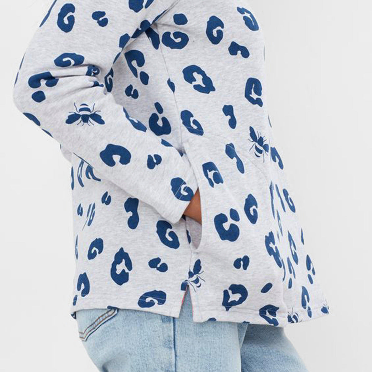 Women's Pip Print Sweatshirt Grey Large Leopard