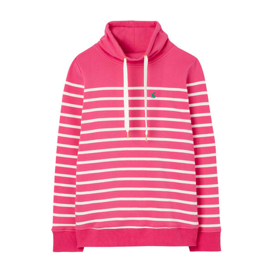 Womens Kinsley Hoody Pink Cream Stripe