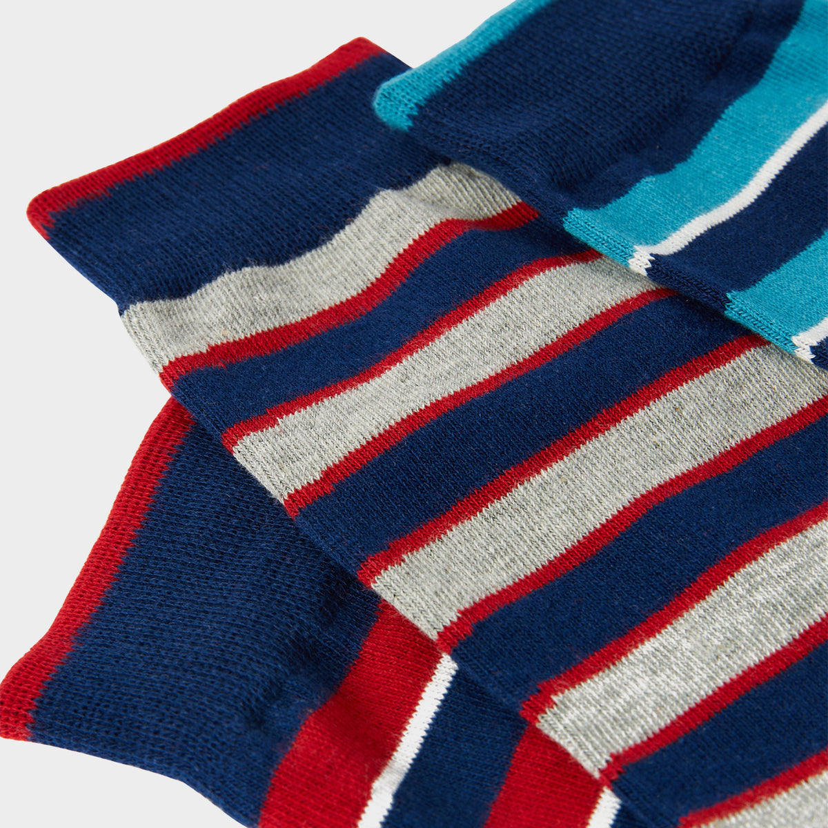 Men's 3 Pack Striking Socks Multi Stripe