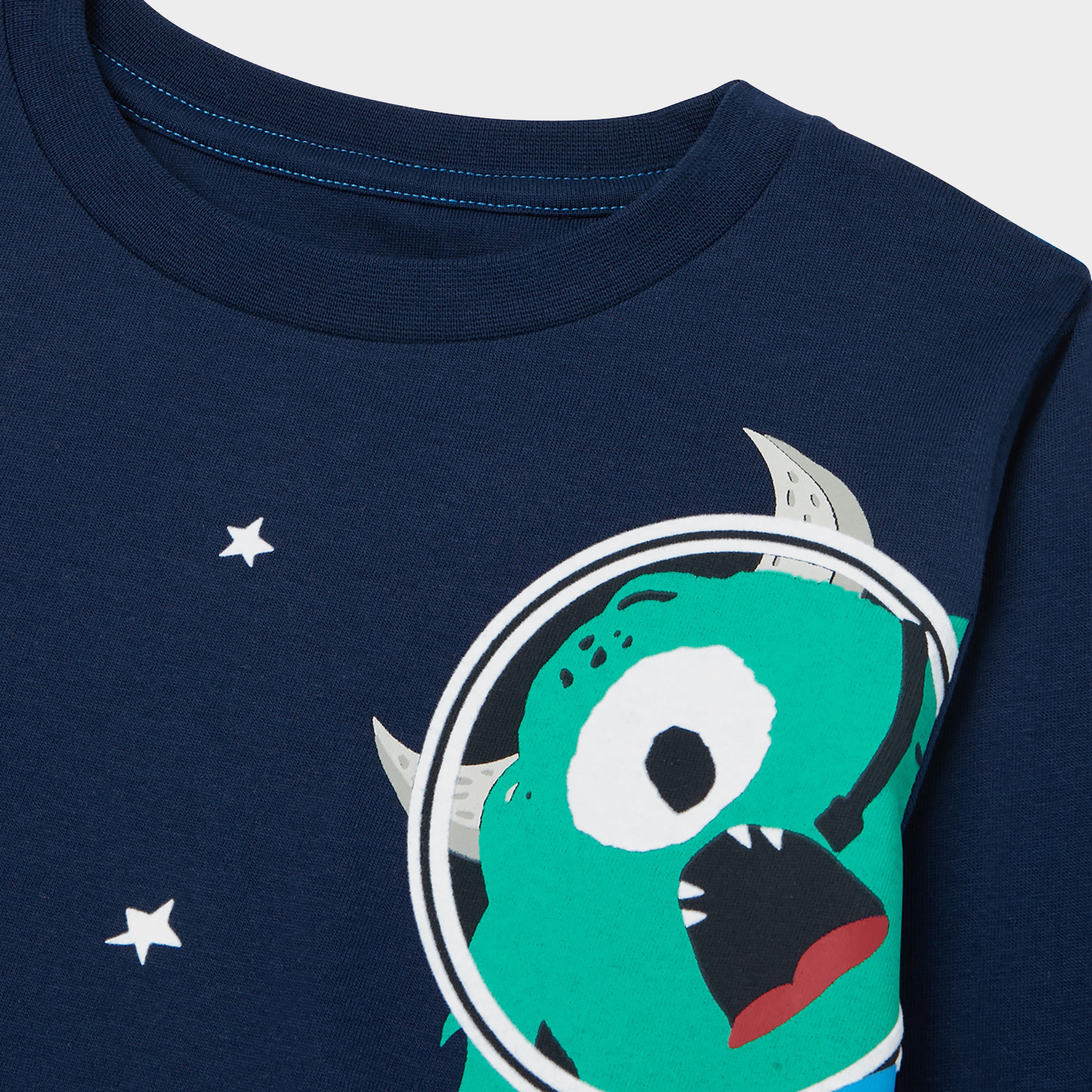Kids Finlay Long Sleeve T-Shirt Space Monsters