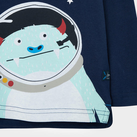 Kids Finlay Long Sleeve T-Shirt Space Monsters