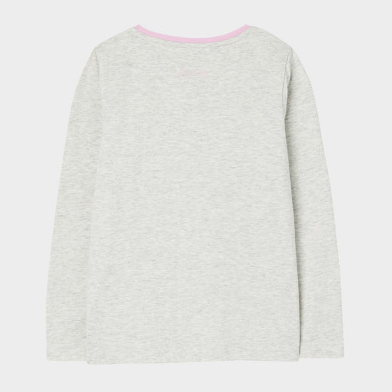 Kids Bessie Long Sleeve Screenprint T-Shirt Grey Animals