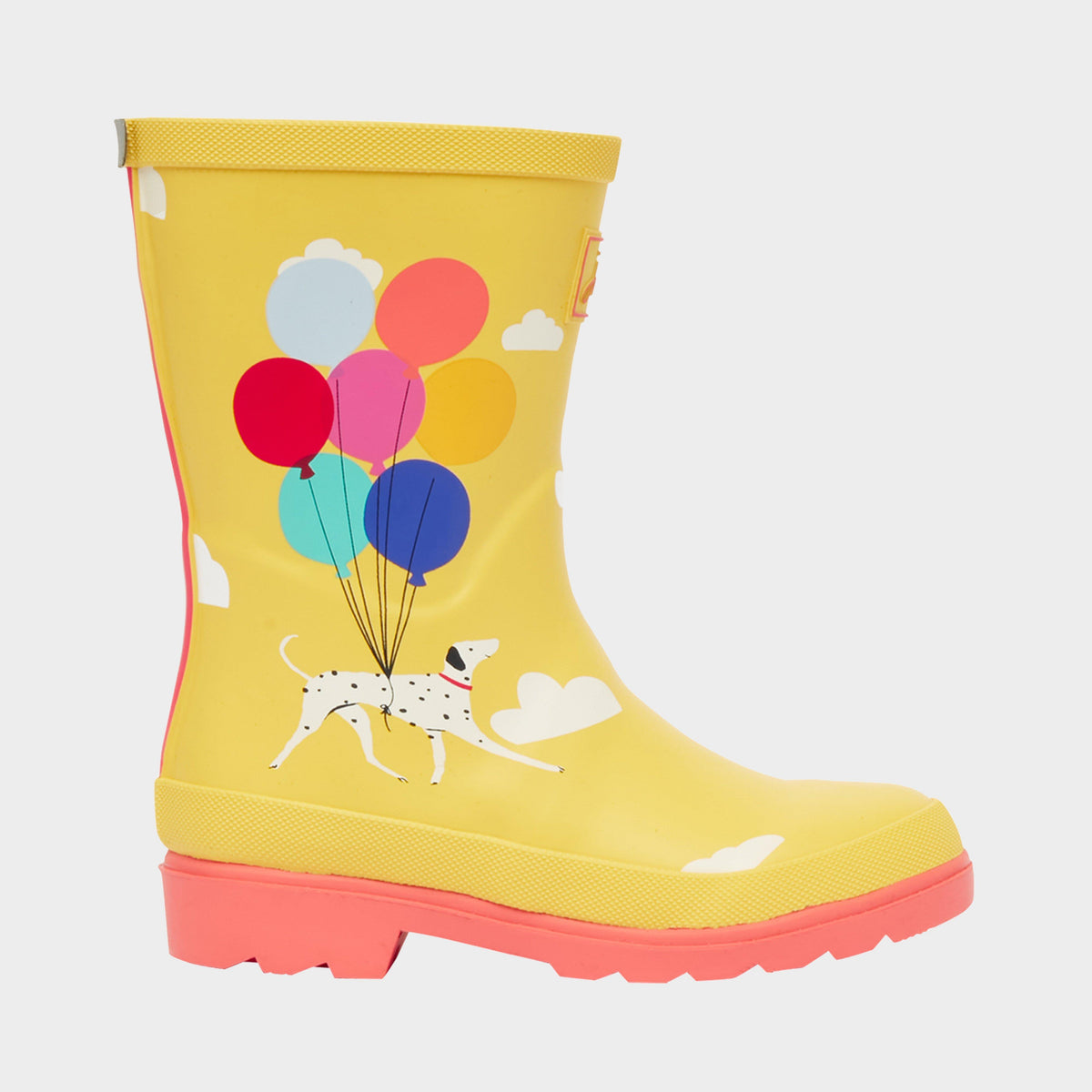 Kids' Welly Print Wellies Yellow Sky