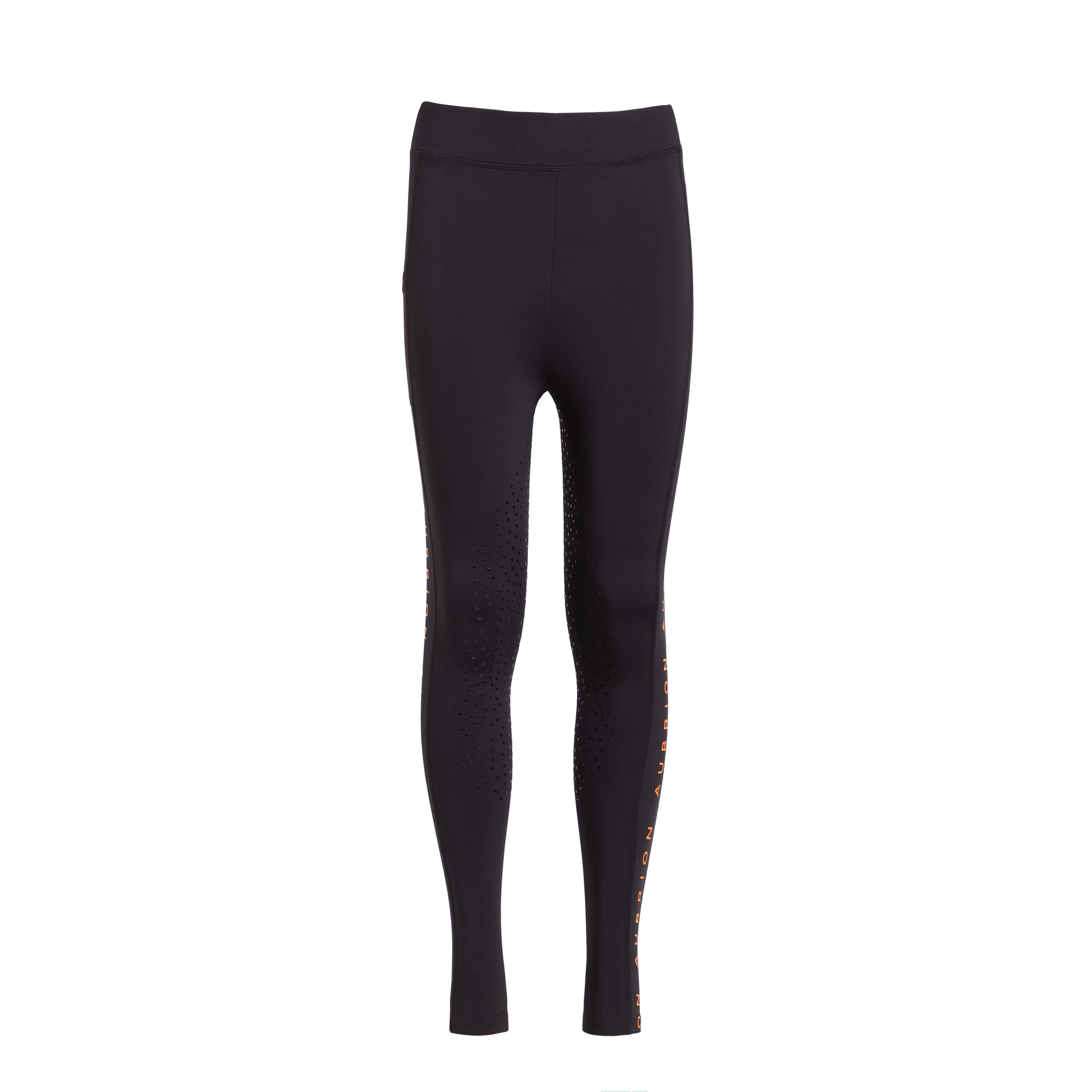 Kids Brook Logo Riding Tights Jet Black
