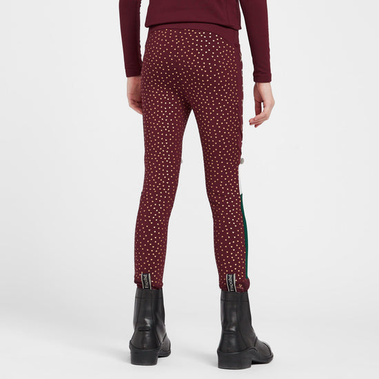 Kids Eastcote Riding Tights Wine