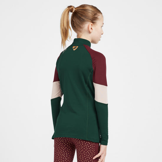 Kids Newbury Long Sleeved Base Layer Dark Green