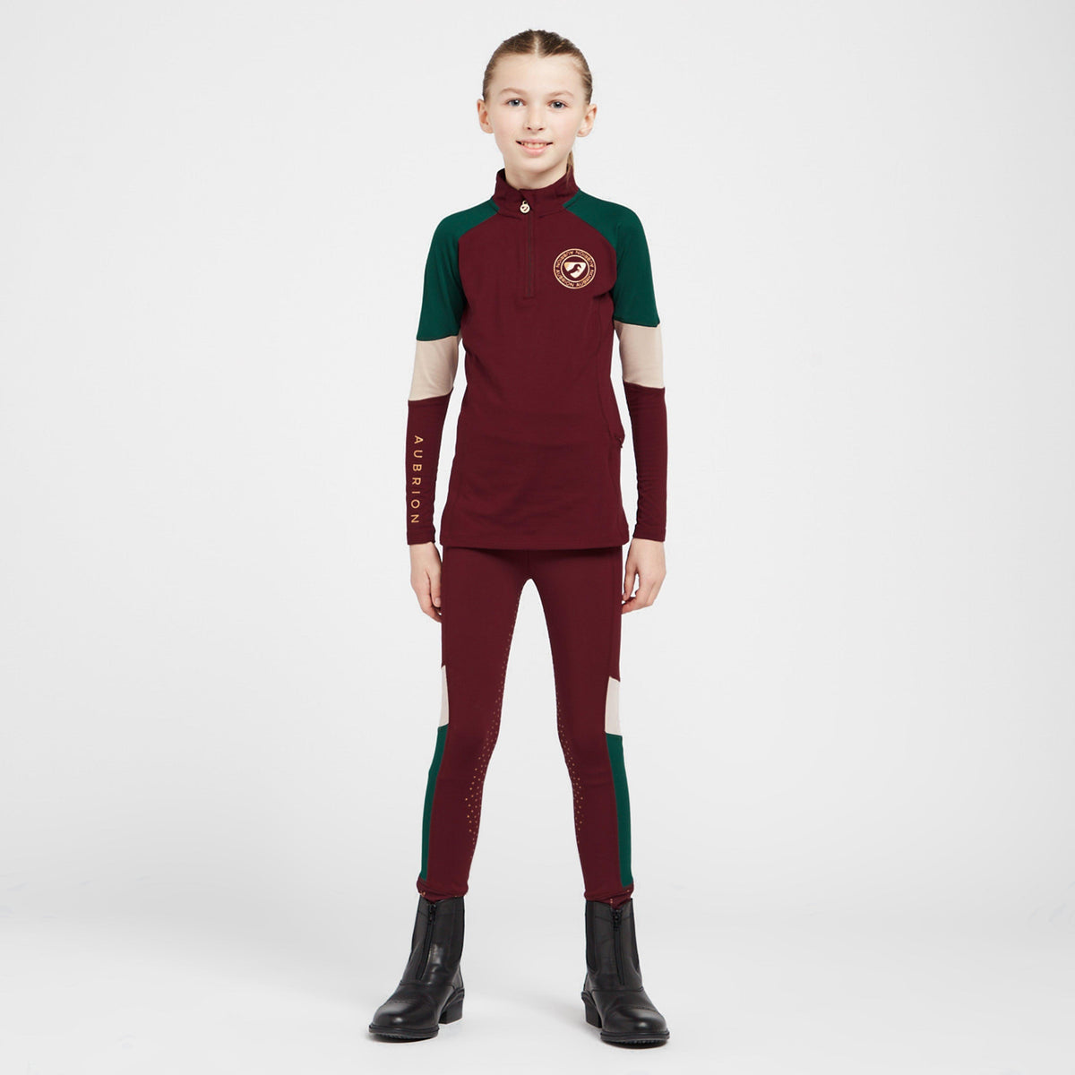 Kids Newbury Long Sleeved Base Layer Wine